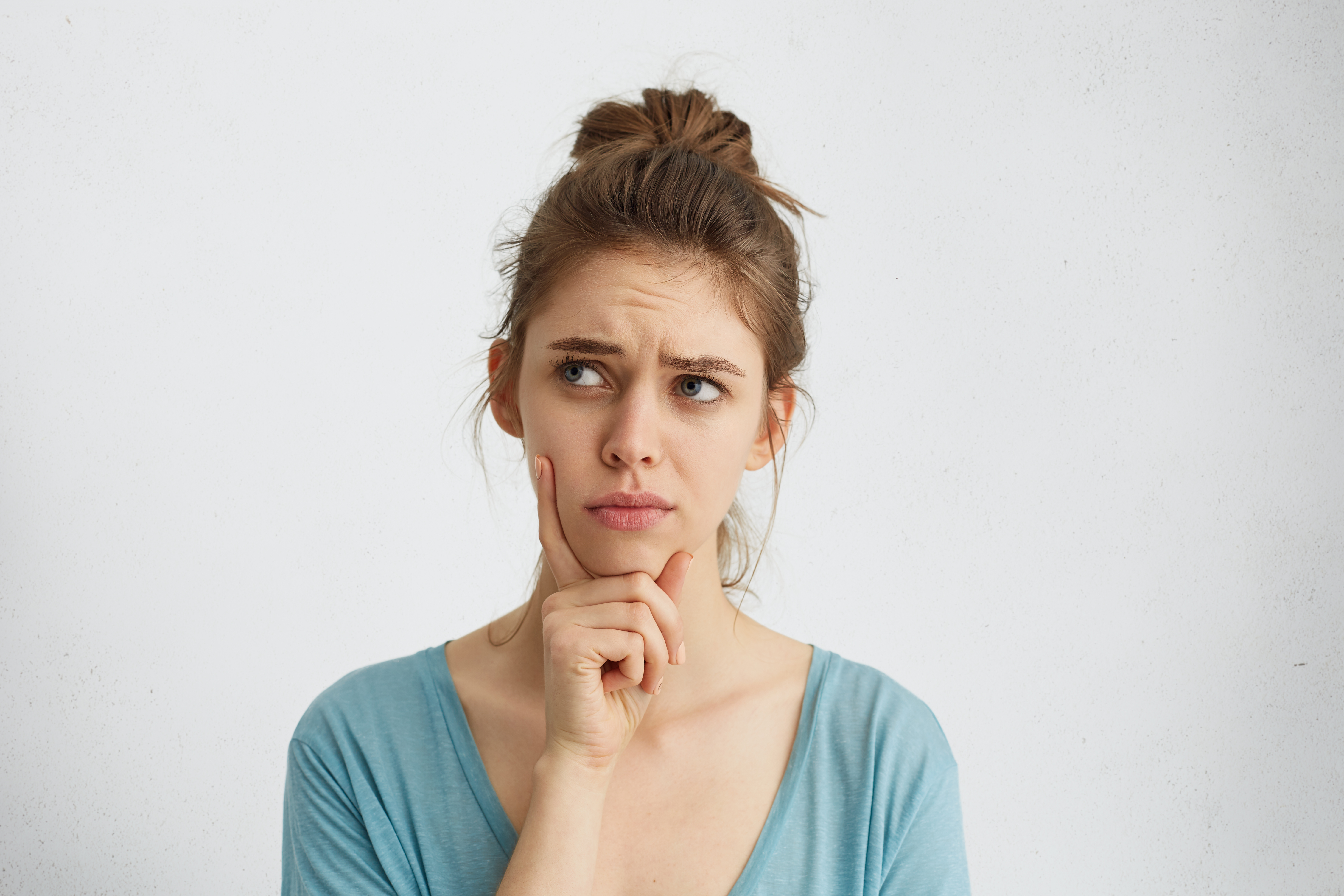 confused woman thinking